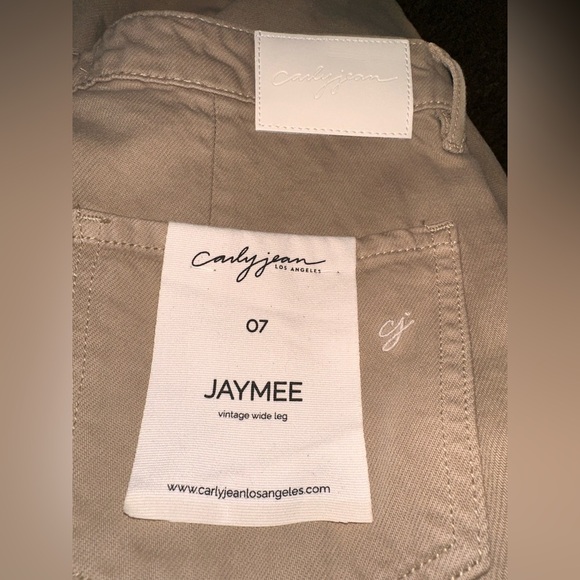 Jaymee Khaki Vintage Wide Leg size 7 by CarlyJean Los Angeles #1716 - Picture 4 of 7